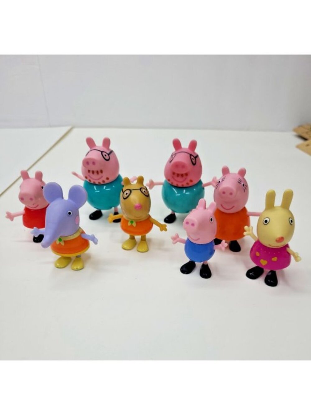Peppa Pig Action Figures and Friends Papa Pig, George, Emily, Pedro Set of 8